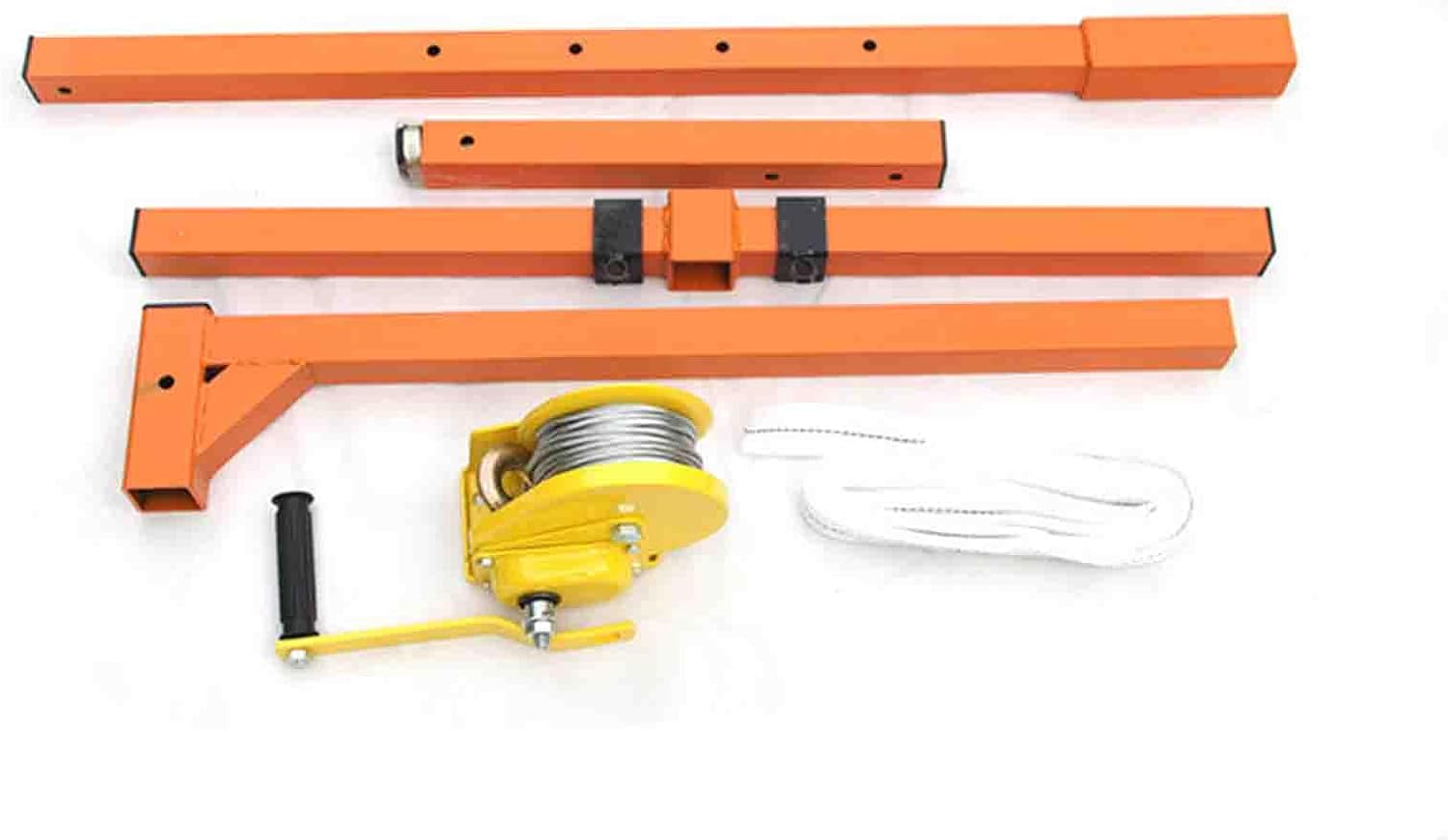 GENERIC Outil De Levage De Climatiseur, Support De Montage Extérieur AC Avec Installation Autobloquante Et Treuil Manuel Pour Une Installation Facile Et Un Soutien Sûr