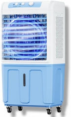 GENERIC Refroidisseur De Marais Portable Avec Réservoir De 40L, Climatiseur évaporatif Oscillant à 120 °, Télécommande, 3 Vitesses, Ventilateur à Courant Alternatif Sans Fenêtre Pour La Maison De Bureau De Ch