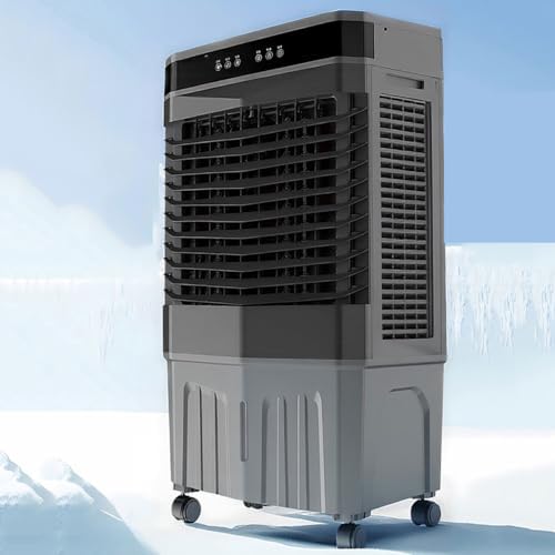 GENERIC Refroidisseur D'air évaporatif Portable, Ventilateur De Refroidissement Oscillant De 120 ° Avec Télécommande, 3 Vitesses Et Minuterie 12H, Réservoir 45L Pour Bureau D'étage, Aucun Tuyau Nécessaire