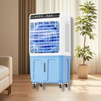 GENERIC Refroidisseur D'air évaporatif 40L, Refroidisseur De Marais Portable Sans Fenêtre Avec Oscillation à Distance Et 120 °, Ventilateur De Sur Pied De 3 Vitesses Pour Le Refroidissement Extérieur Intérieu