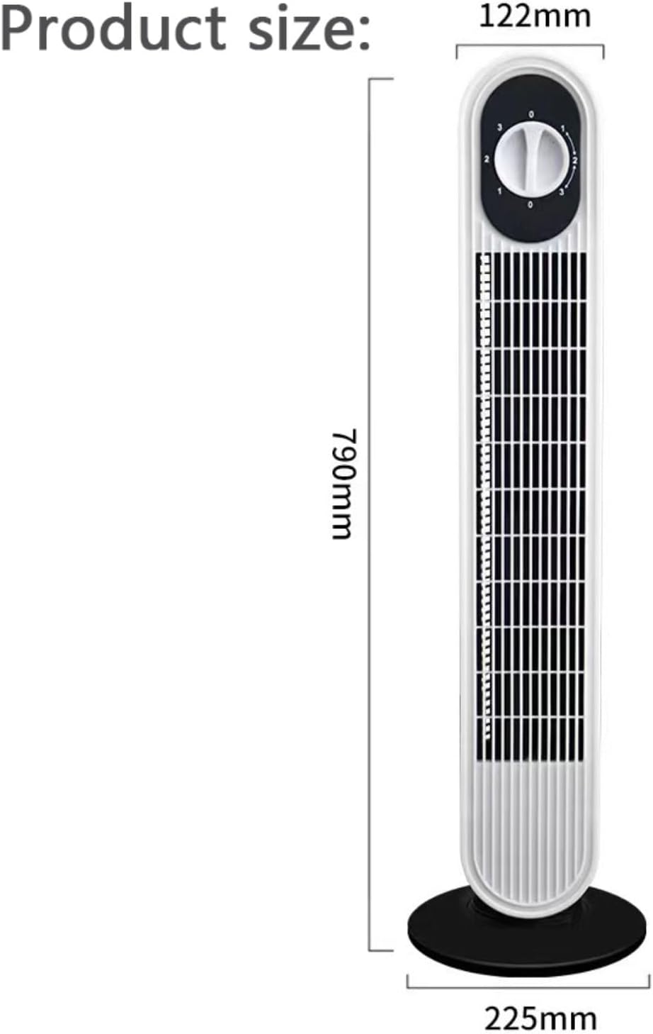  Ventilateur De Tour Sans Lame Silencieux 26ft/s Vitesse 30dB Bruit 80 Circulateur D'air Portable Oscillant Pour Le Camping De Bureau De Chambre Avec Poignée