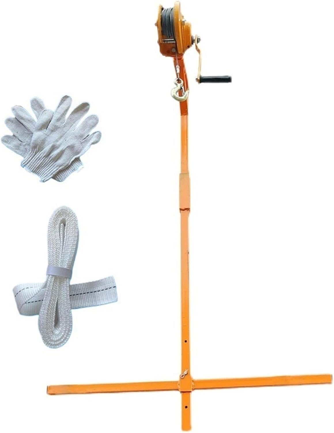  Outil De Levage Pour Climatiseur Extérieur – Treuil Manuel Robuste Et Support Pour Une Installation Facile Du Climatiseur (capacité De 5 CV) – Équipement CVC Essentiel Po