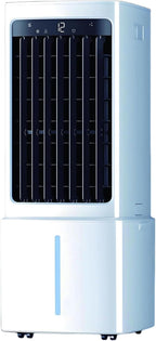 GENERIC Ventilateur De Refroidisseur D'air évaporatif De Climatiseur Portable 11L Avec 3 Vitesses Et 90 °Oscillation 35dB Ventilateur De Refroidissement Silencieux Espace-Sauvage 70W Ventilateur Avec Roues Re