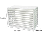  Housse De Protection En Alliage D'aluminium Pour Climatiseur – Clôture Extérieure Résistante Aux Intempéries Pour Dissimuler Les Unités De Climatisation – Design Clima Blade Pour Une Protection Et Une