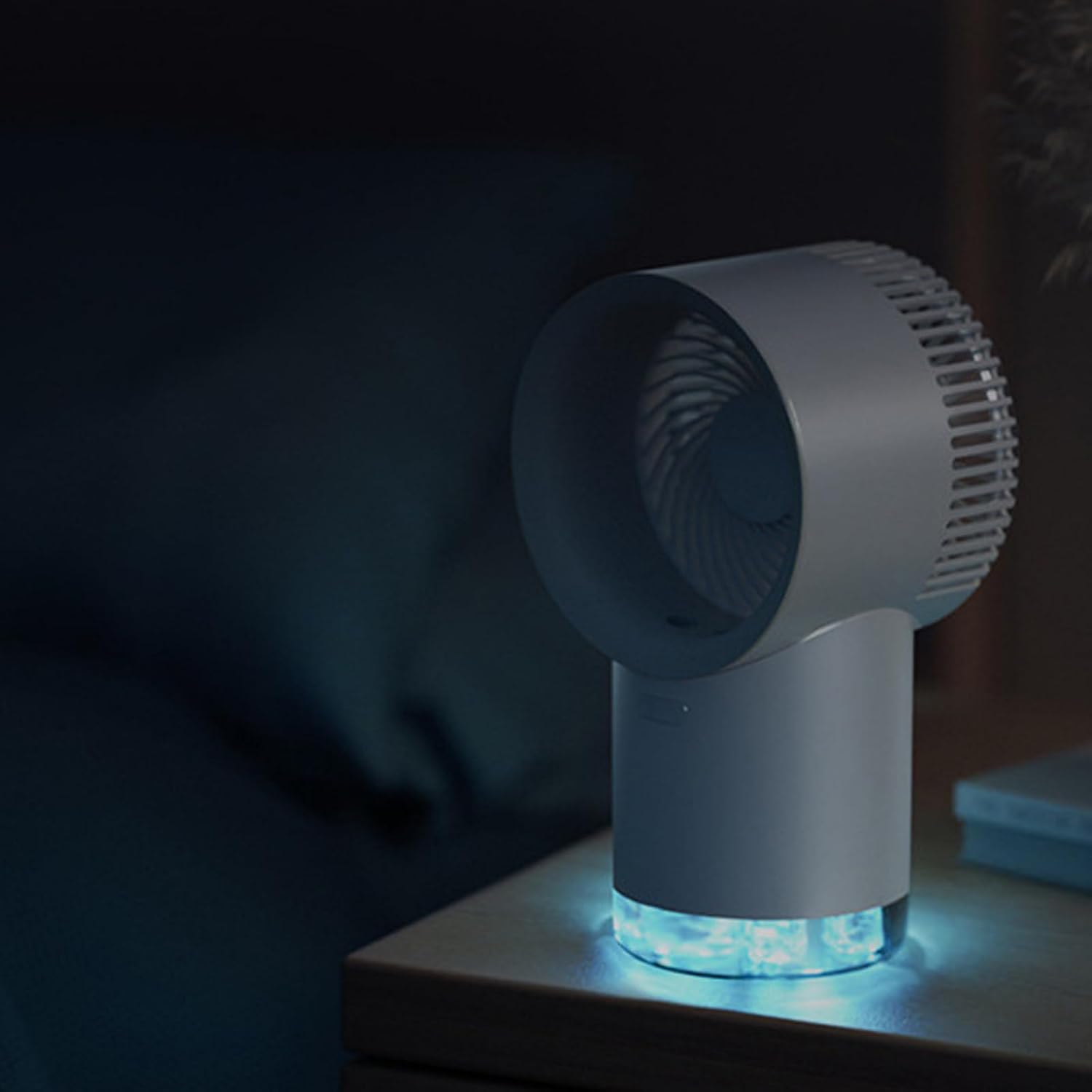  Refroidisseur D ' Air Compact, Rechargeable Par USB, 500ml, 3 Vitesses, Silencieux, Pour Chambre à Coucher, Ventilateur De Table De Voyage Avec Minuterie