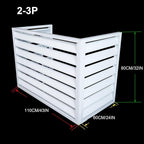 GENERIC Housse De Climatiseur Extérieur 110 X 60 X 80 Cm – Protection Résistante Aux Intempéries – Pare-soleil Et Protection élégants Pour Unités De Climatisation Extérieures, Clôture De Climatisation