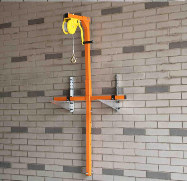 GENERIC Outil De Levage De Climatiseur, Support De Montage Extérieur AC Avec Installation Autobloquante Et Treuil Manuel Pour Une Installation Facile Et Un Soutien Sûr