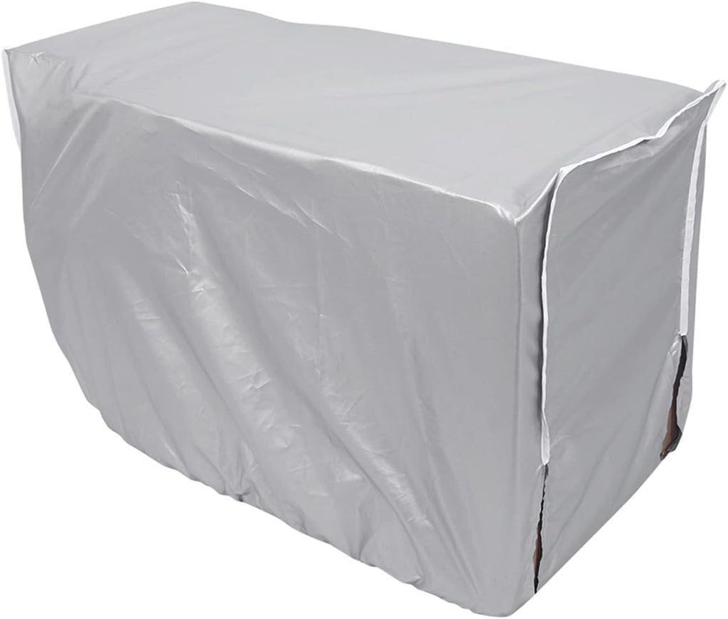  Couvercle De Climatiseur, 94 X 40 X 73cm Couvercle Polyester Argenté Universel Anti-Poussière Étanche Anti-Soleil Anti-Neige Pour Unité Extérieure (3 Tailles Disponibles)
