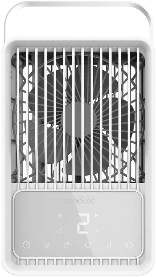  Cecotec Climatiseur Portatif EnergySilence 500 DeskChill Smart, Capacité De 500 Ml, Contrôle Tactile, 3 Vitesses, Minuterie Jusqu'à 8h Et AutoOff, Éclairage LED