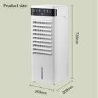 GENERIC Climatisation Portable Avec Réservoir 5L, 3 Vitesses Et Minuteries, Refroidisseur D'évaporation Silencieux Pour La Chambre, Le Bureau, Le Camping - Refroidissement Efficace Sans Tuyau, Télécommande Et