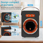  Ventilateur Climatiseur Silencieux Portable,Ventilateur Brumisateur Avec 5 Vitesses Et Minuterie, Ventilateur Bureau Rechargeable Usb Pour Maison,Voiture,Camping