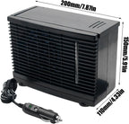  Climatiseur Ventilateur Portable Pour Voiture, Souffleur D'Air Portable Pour Voiture, Rafraîchisseur D'Air Évaporatif 12V Pour Camion Camping-Car Voyage Sous-Sol Chambre Garage
