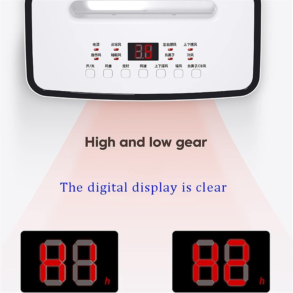 GENERIC Refroidisseur évaporatif Portable Avec Télécommande, Climatiseur économiseur D'énergie Pour La Maison, Ventilateur De Brium Silencieux, Conception Légère Compacte Pour Le Bureau De La Pièce, Vitesse R