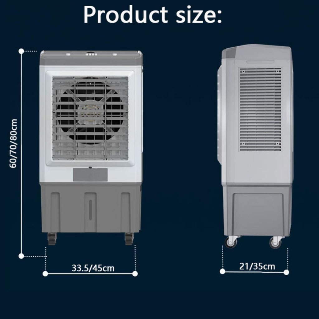  Ventilateur De Refroidissement Portable Pour Climatiseur Oscillant à 120°, 3 Vitesses De Vent Silencieuses, Minuterie De 12 Heures, Pas Besoin De Tuyau, Modes Pour La Maison Et Le Bureau