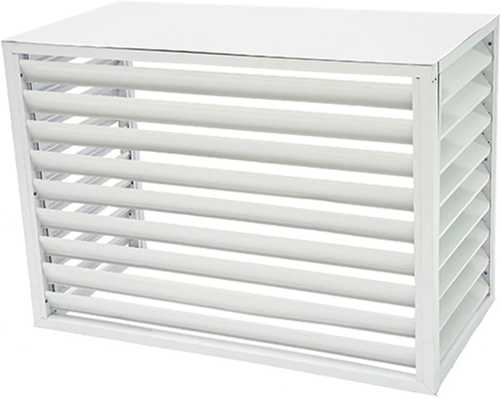  Housse De Protection En Alliage D'aluminium Pour Climatiseur – Clôture Extérieure Résistante Aux Intempéries Pour Dissimuler Les Unités De Climatisation – Design Clima Blade Pour Une Protection Et Une