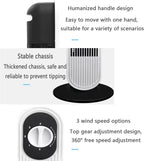  Ventilateur De Tour Sans Lame Silencieux 26ft/s Vitesse 30dB Bruit 80 Circulateur D'air Portable Oscillant Pour Le Camping De Bureau De Chambre Avec Poignée