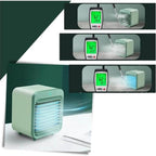  Climatiseur Portable, Ventilateur De Bureau 3 En 1 Avec 3 Vitesses De Vent, Pour La Maison, Le Bureau, La Chambre à Coucher, Adapté Aux Animaux Et Aux Enfants