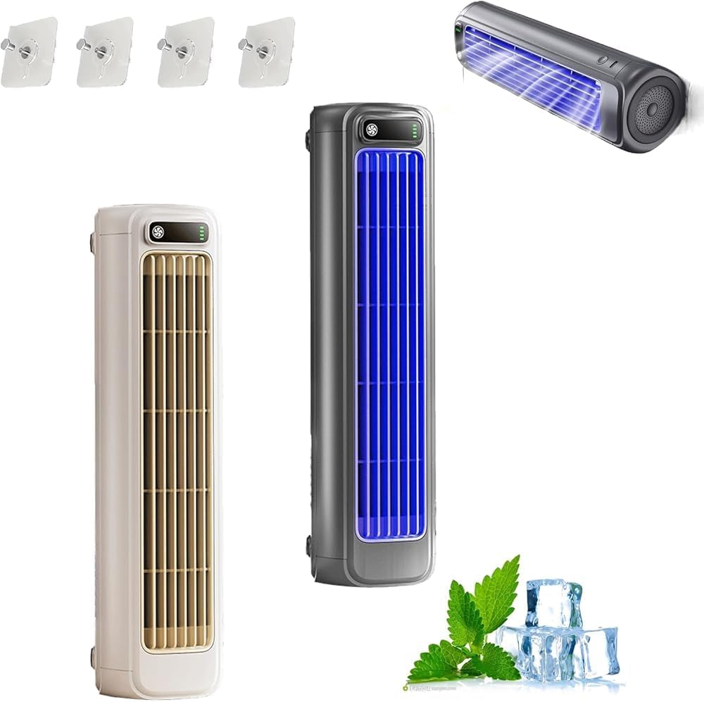  Climatiseur Portable – 3 Vitesses, Brancher/rechargeable, Unité De Climatisation Mobile Ultra Silencieuse Pour Bureau, Maison, Petits Espaces, Refroidissement Personnel à économie D'énergie