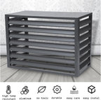 GENERIC Écran De Clôture Pour Climatiseur Extérieur – Couvercle En Alliage D'aluminium Et Volets Anti-corrosion Pour Unité AC Blanc élégant Taille 2-3P Solution Extérieure