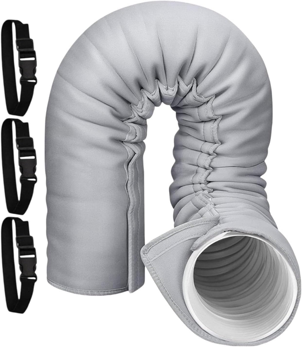  Manchon D'isolation Pour Tuyau AC Portable, De 5 à 5,9" De Diamètre | Couverture Isolée Portative D'isolation De Tuyau à Ca Portative Avec 3 Isolation Réglable De Ligne De Climatiseur