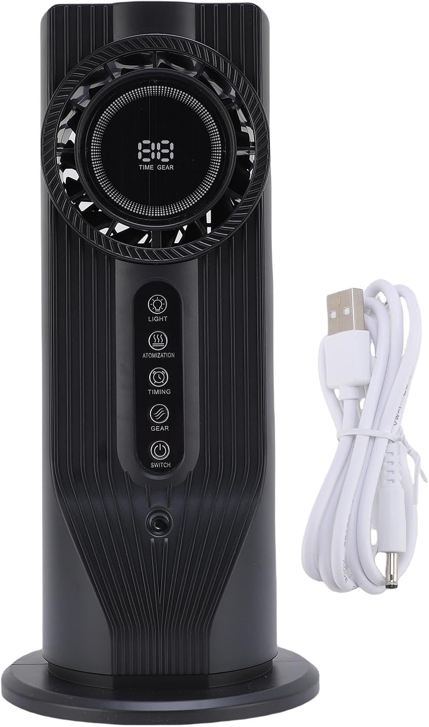  Refroidisseur D'air, Humidificateur, Ventilateur De Climatiseur Portable à Refroidissement Rapide, Pour Bureau, Dortoir, Alimenté Par USB, Gris, 12,8 Pouces, Pour Petit Espace