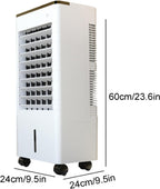  Rafraîchisseur D'air Par évaporation Mobile Avec 3 Modes De Refroidissement Réglables, Rafraîchisseur D'air Par évaporation Portable Avec Réservoir à Remplissage Par Le Haut