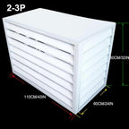  Mini Couvercle En Aluminium Pour Climatiseur, Protection De L'unité De Pompe à Chaleur Extérieure, Housse Résistante Aux Intempéries Pour Système Mini Split, S'adapte à La Plupart Des Climatiseurs