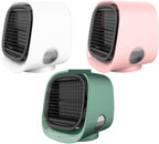  DieffematicKTY Climatiseur Mobile Air Cooler Fan Mini Desktop Air Conditioner With Night Light Mini Water Cooling Fan Humidifier (Color : Pink)