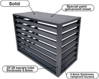  Housse De Protection En Aluminium Pour Climatiseur Mini-Split - Protection De L'unité Extérieure, Protection De La Pompe à Chaleur, Protection Résistante Aux Intempéries,