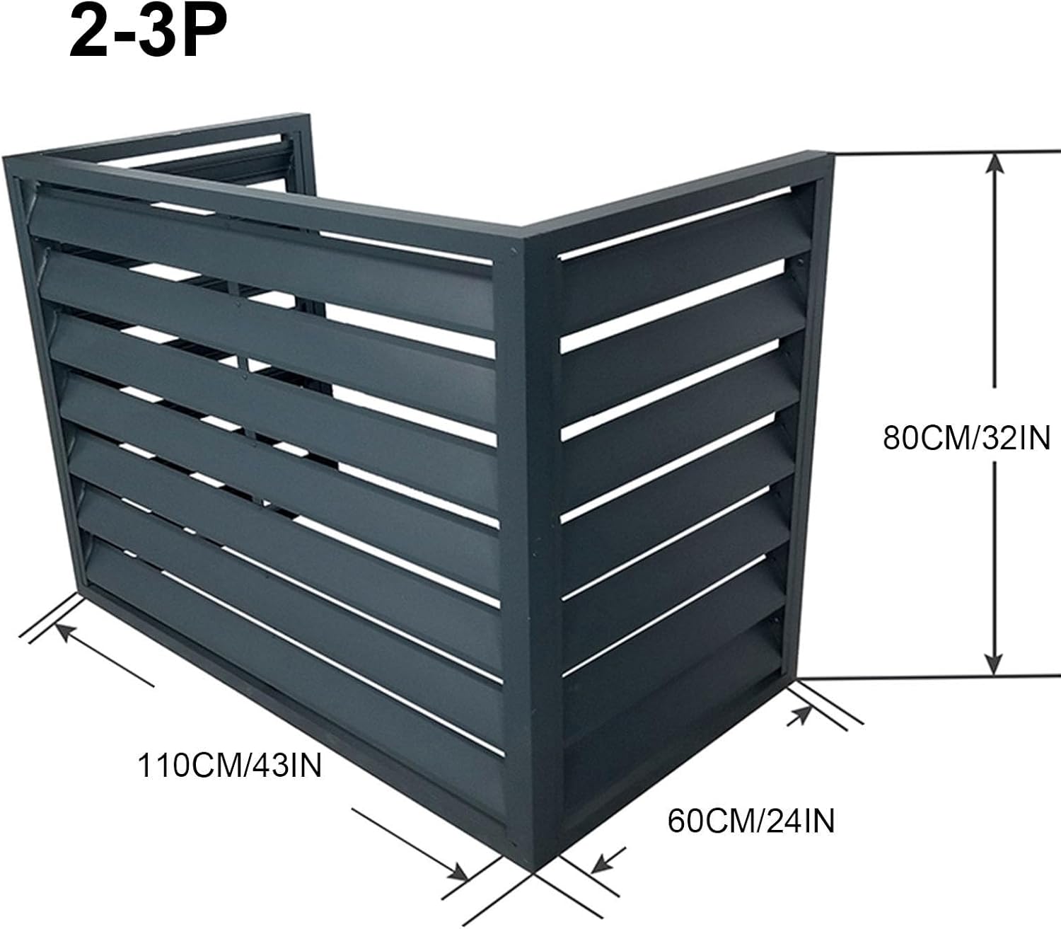 GENERIC Housse De Climatiseur D'extérieur – Protection En Aluminium Pour Pompe à Chaleur, Résistante Aux Intempéries, S'adapte à La Plupart Des Unités, Idéale Pour Une Utilisation Saisonnière, Facile à