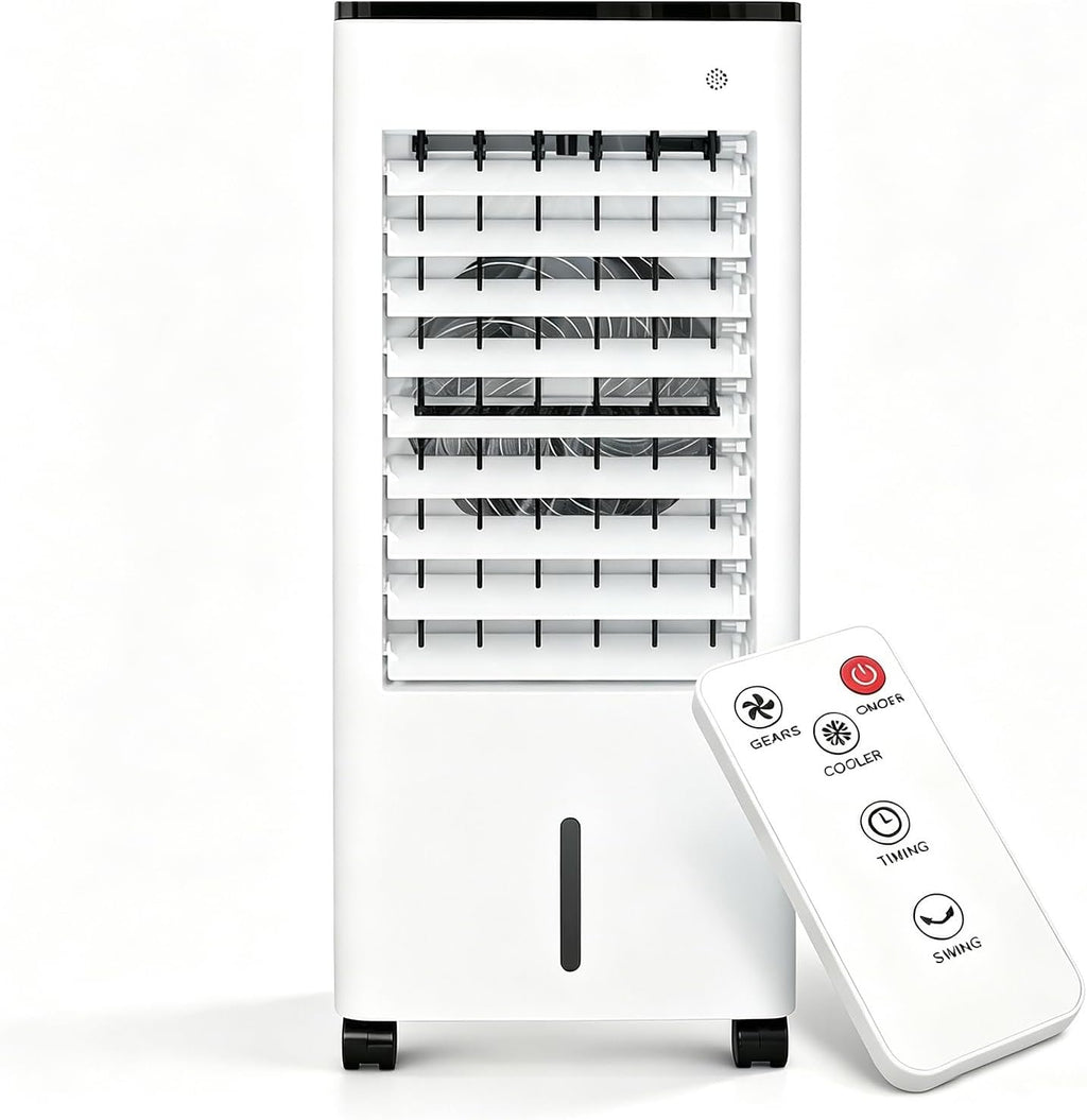  Rafraîchisseur D'air Par évaporation Mobile Avec 3 Modes De Refroidissement Réglables, Rafraîchisseur D'air Par évaporation Portable Avec Réservoir à Remplissage Par Le Haut
