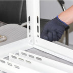 GENERIC Support De Climatiseur Sans Perçage Pouvant Supporter Jusqu'à 217,7 Kg - Support Au Sol Robuste Pour Mini Pompe à Chaleur - Coussinets D'amortissement Des Vibrations Inclus