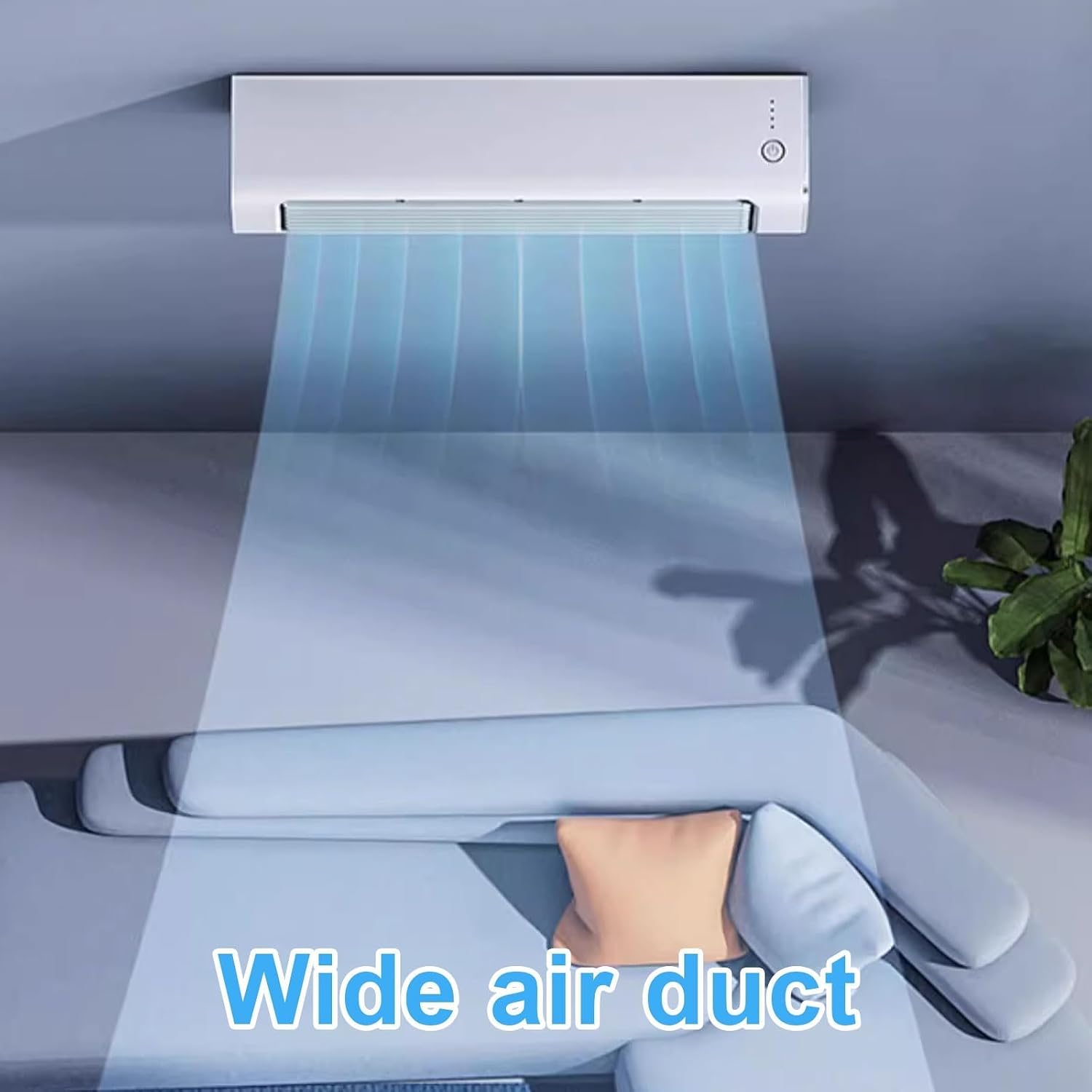 GENERIC Refroidisseur D'air Portable Avec Télécommande, Conception Sans Lame, 3 Vitesses, Large Oscillation Pour Bureau De Chambre Bureau Mur Montage Calme Réseau De Refroidissement Par évaporation