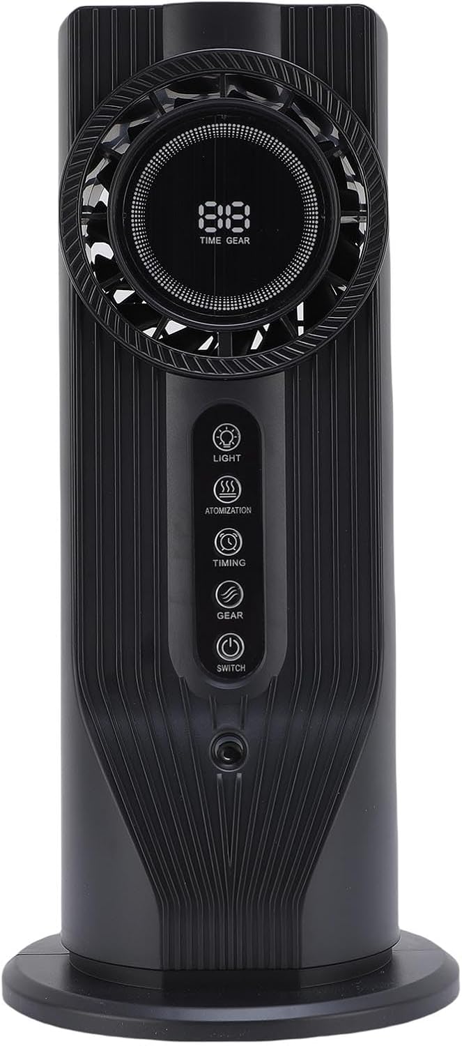  Refroidisseur D'air, Humidificateur, Ventilateur De Climatiseur Portable à Refroidissement Rapide, Pour Bureau, Dortoir, Alimenté Par USB, Gris, 12,8 Pouces, Pour Petit Espace