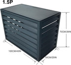 GENERIC Housse De Protection En Aluminium Pour Climatiseur Extérieur, Protection De Pompe à Chaleur Pour Unités Divisées, Réduction Du Bruit, Support Polyvalent Pour Plantes, Protection Extérieure Résistante