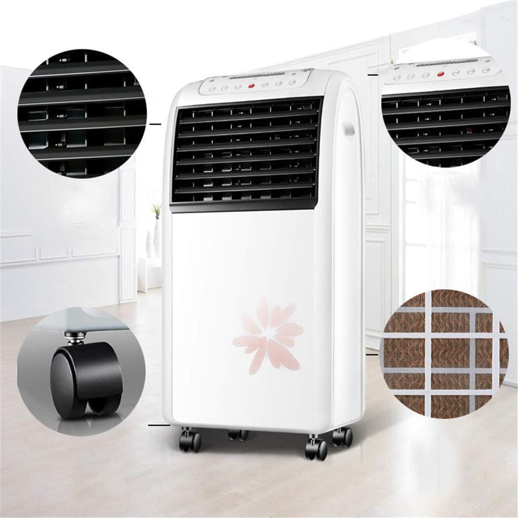  Climatiseur Air Portable Cooler Climatisation Mobile Silencieux Ventilateur Refroidisseur D'air Avec Humidificateur (Blanc)