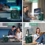  3 In 1 Air Cooler, Climatisation Mobile Ventilateur Portable, Climatiseur Portable, Climatiseur Mobile Silencieux, Mini Ventilateur Humidificateur, Mini Rafraîchisseurs D'air Par évaporation (Noir)