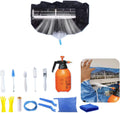  Kit Nettoyage Climatiseur Mural，Kit Nettoyage Climatisation Split，Nettoyage Climatisation Split，Bâche Nettoyage Clim(15 Pièces, Noir, Grande Taille : 94-132 Cm/37,4-51,18 Pouces)
