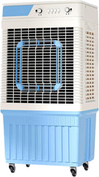 GENERIC 3 En 1 Refroidisseur D'air évaporatif, Ventilateur De Refroidissement De Marais De 30L Avec Des Boîtes à Glace, Réglages à 3 Vitesses, Sortie Oscillante 150 ° Pour Garage, Atelier, Refroidissement De