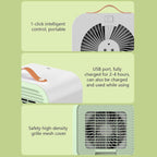  Ventilateur De Climatiseur Portable, 3 Vitesses Rechargeable, Ventilateur De Bureau Pour La Maison, L'extérieur, L'intérieur, Le Camping, La Pêche, Idéal Pour Le Salon, Le Pique-nique, La Voiture, Le