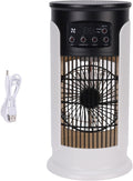  Srliya Climatiseur Portable 3 En 1 Avec 6 Vitesses, Réservoir D'eau De 300 Ml, Alimentation USB, Humidificateur Et Purificateur D'air Par évaporation, Filtre Intégré, Idéal Pour L