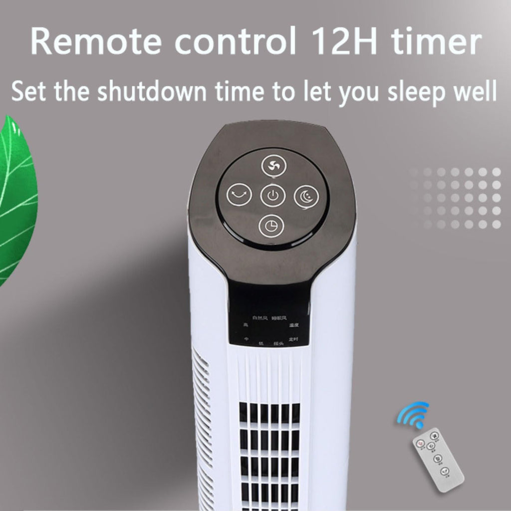  Ventilateur De Tour Portable Avec Télécommande, 3 Vitesses, 60 Oscillation, Circulateur D'air Silencieux Pour Le Bureau à Domicile, Affichage LED, Minuterie 12H, Dispositif De Refroidissement D'économ