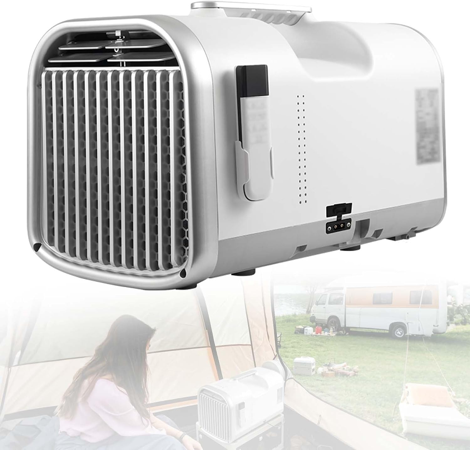  Climatiseur Portable Compact 4400/5100 BTU Avec Télécommande, Auto-évaporation, Mode De Sommeil Silencieux Pour RV Tent Car Van Chambre à Coucher Bureau Refroidissement Instantané Confort Facile De Tr