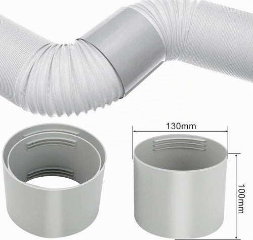 Adaptateur De Tuyau D'échappement Climatiseur Ø130mm,Climatiseur Adaptateur De Tuyau De Fenêtre,Pour Climatisation,Déshumidificateur,Sèche Linge