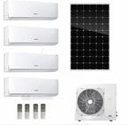 GENERIC Onduleur Solaire 36000BTU Multi 12K Zones Split Climatiseur Et Chauffage – 3 Zones