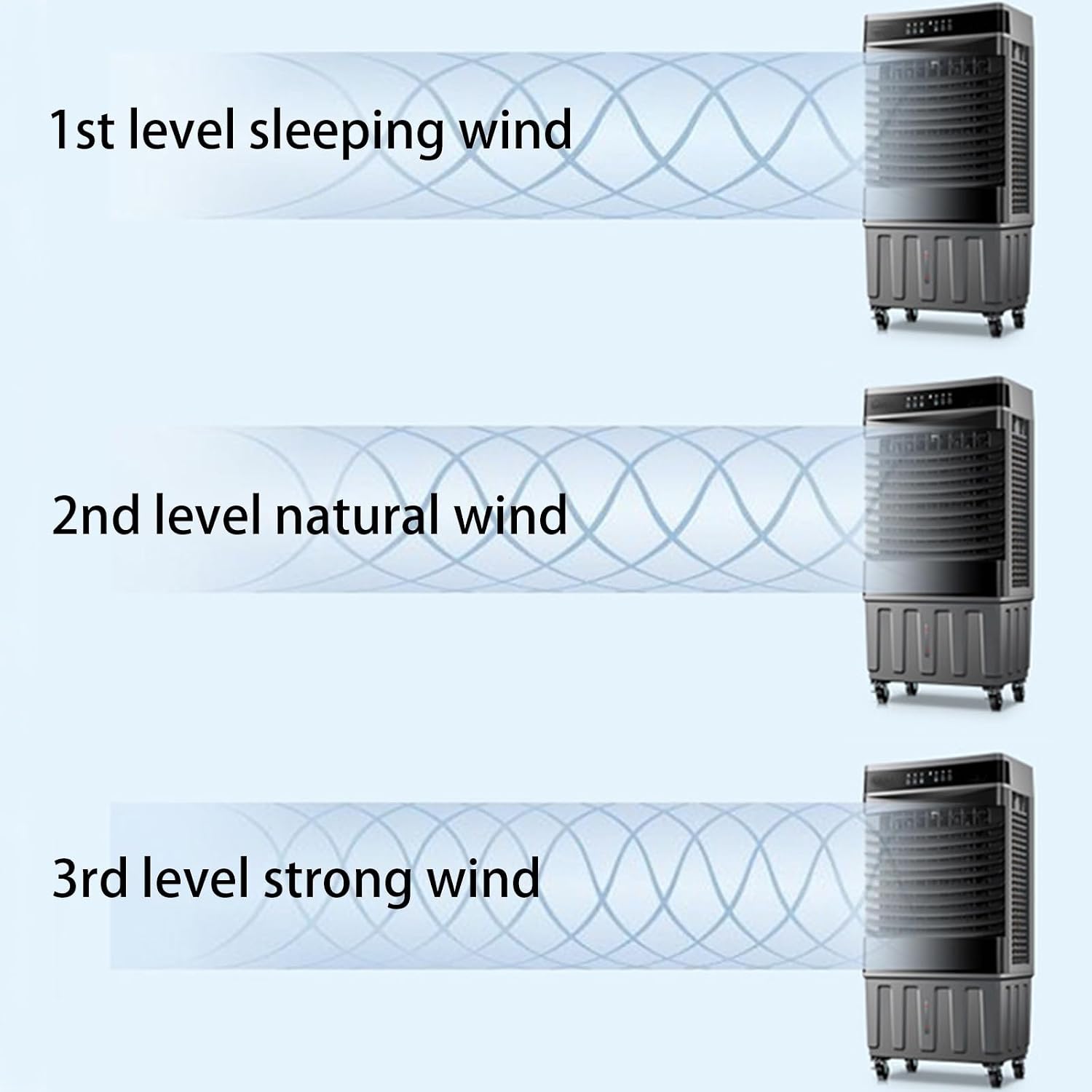 GENERIC Climatiseur Portable, Unité De Climatisation Avec Réservoir D'eau Et Minuterie De 12 Heures, Refroidisseur D'air Par évaporation Pour Chambre, Usine, Bureau