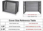GENERIC Housse De Climatiseur Extérieur 110 X 60 X 80 Cm – Protection Résistante Aux Intempéries – Pare-soleil Et Protection élégants Pour Unités De Climatisation Extérieures, Clôture De Climatisation
