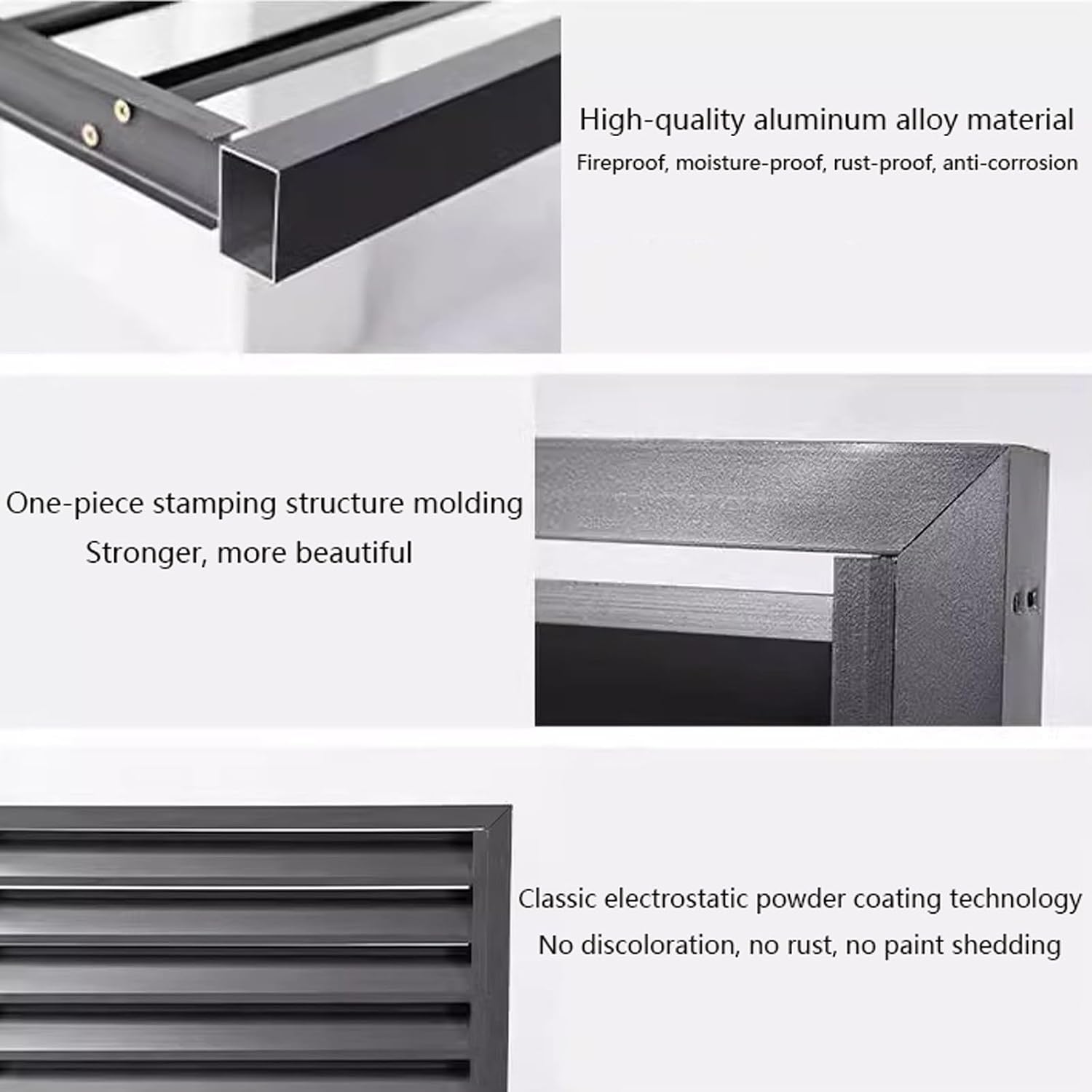  Housse De Climatiseur Extérieur, Abri De Pompe à Chaleur En Aluminium Résistant Aux Intempéries, Décoratif, Housse De Climatisation Réduisant Le Bruit, Protection Extérieure Pour Unités CVC