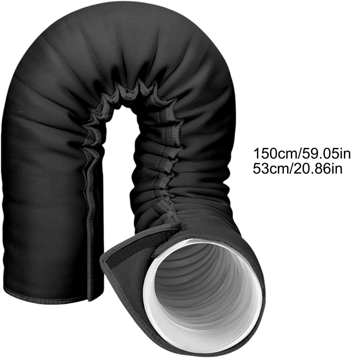  Portable AC Hose Insulation Sleeve, Insulated Cover With Adjustable Straps | AC Pipe Insulation For Winter Outdoor Indoor Casement Garage RV Room Wall Window House Apartment Energy Saving Cooling