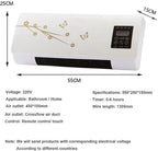  Climatiseur Portable Split 2000 W Avec Ventilation Naturelle Rapide Et Chauffage, Mini Climatiseur Mural 2 En 1(A)